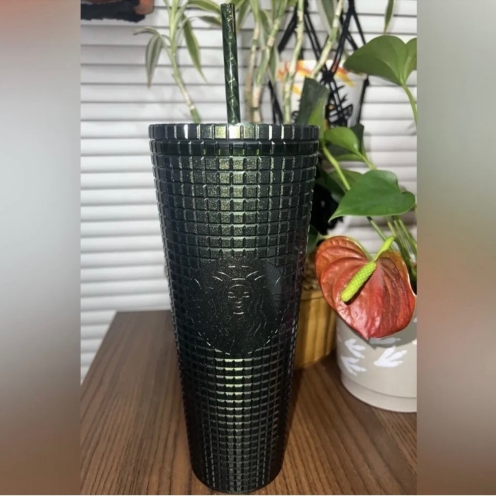 Starbucks Green Grid Tumbler Winter 2021